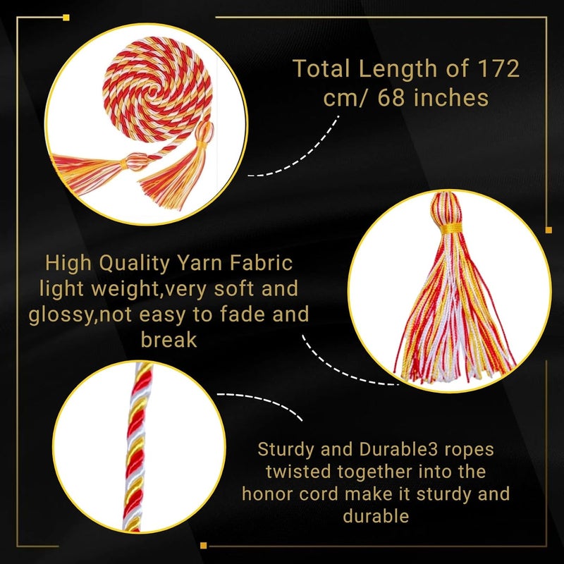 GRADFTY Graduation Honor Cords for Graduation 2026,National Honors Society Cords bulk - Image 2
